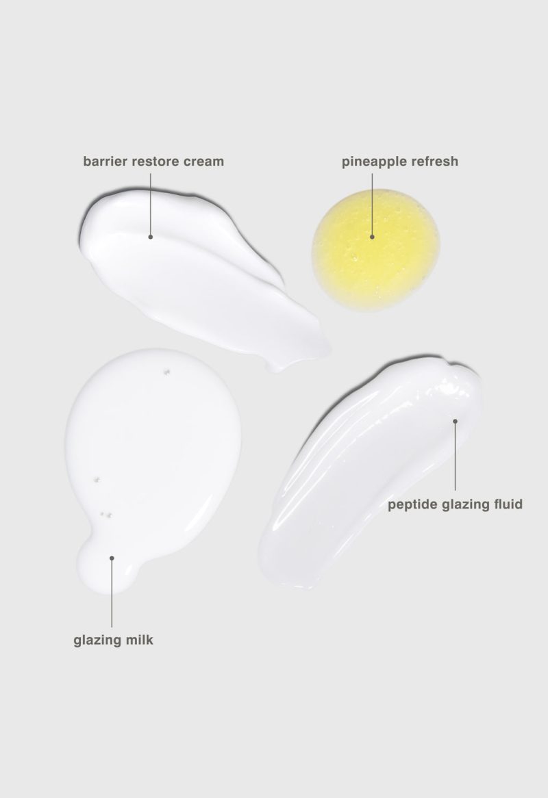 THE RHODE KIT, Pineapple Refresh, Glazing Milk, Peptide Glazing Fluid, and Barrier Restore Cream - Image 4