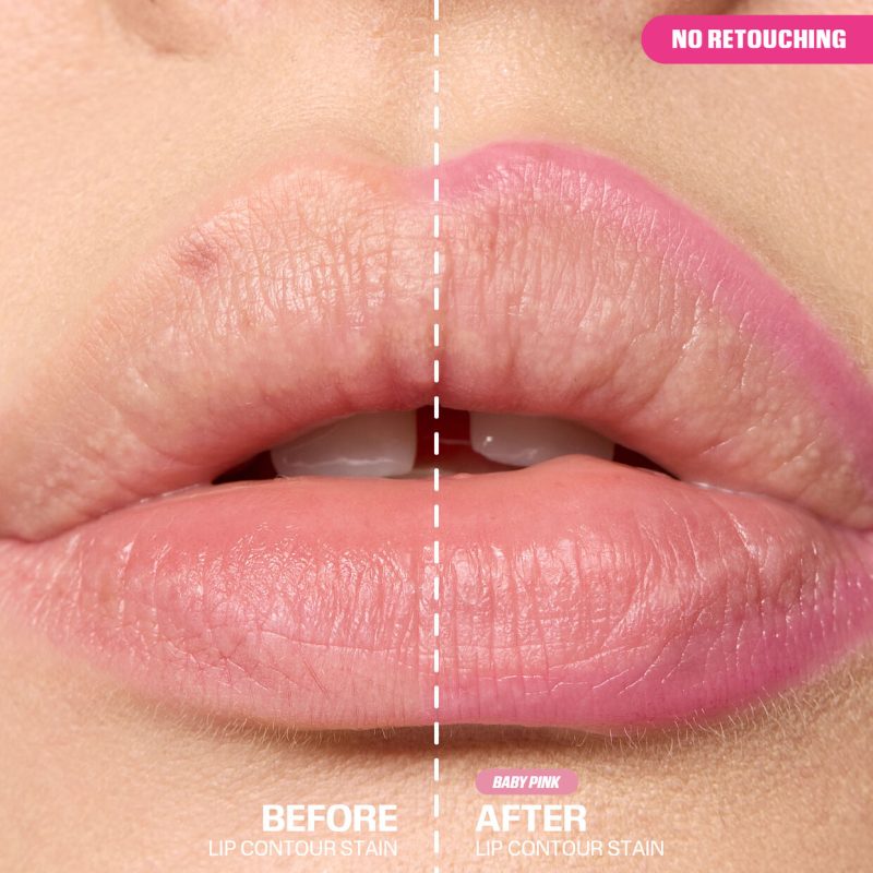 Lip Contour HUDABEAUTY Lip Stain For 12-Hour Wear Baby Pink - Image 2