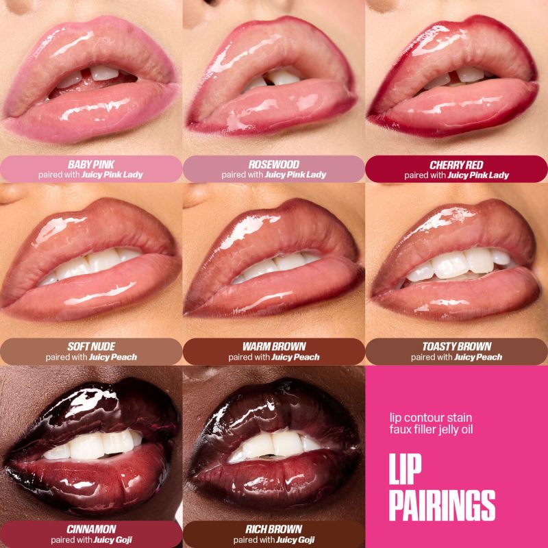 HUDABEAUTY Lip Contour Lip Stain For 12-Hour Wear Rich Brown - Image 3