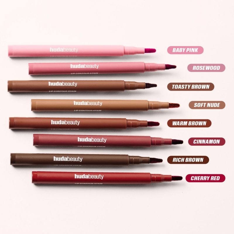 HUDABEAUTY Lip Contour Lip Stain For 12-Hour Wear Rich Brown - Image 5