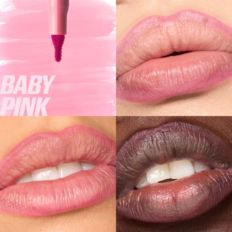 Lip Contour HUDABEAUTY Lip Stain For 12-Hour Wear Baby Pink - Image 3
