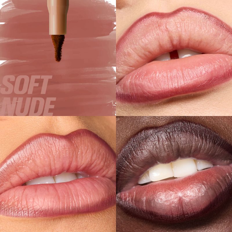 Lip Contour HUDABEAUTY Lip Stain For 12-Hour Wear Soft Nude - Image 3