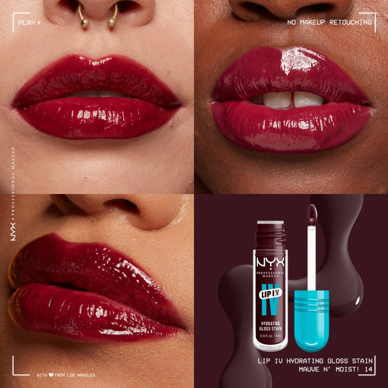 NYX LIP IV HYDRATING GLOSS SERUM -  MAUVE N MOIST! - Image 2