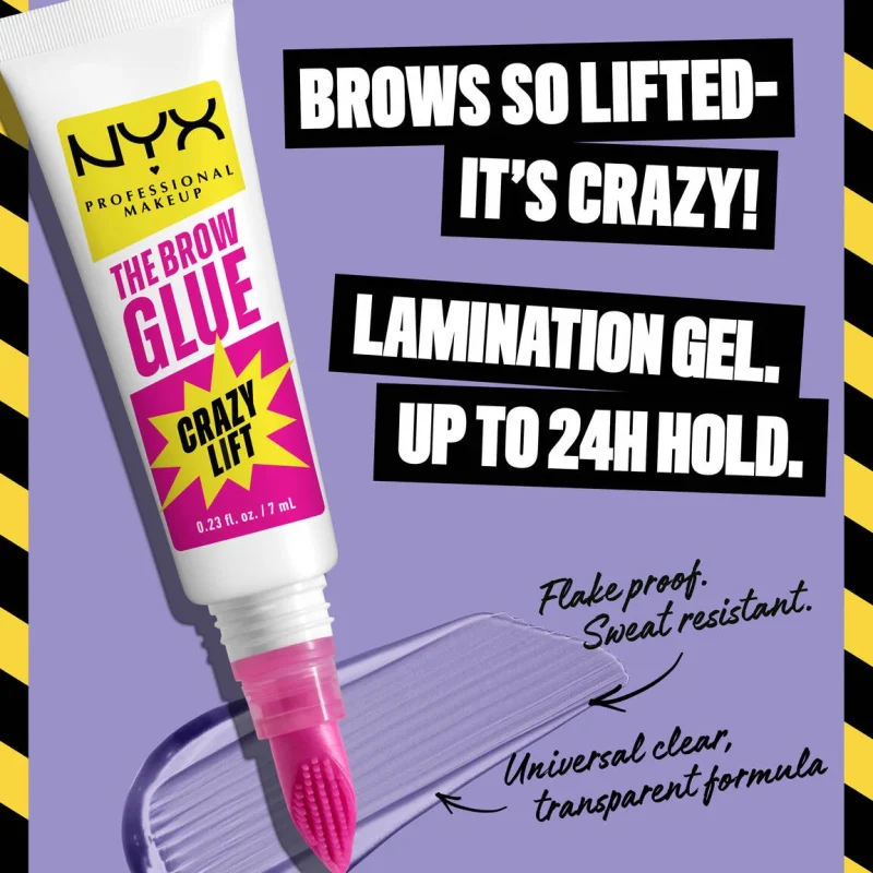 NYX The Brow Glue Crazy Lift Brow Lamination Gel - Image 3