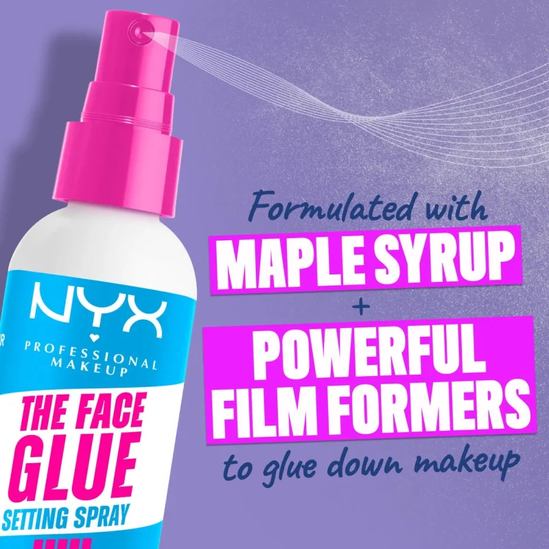 NYX THE FACE GLUE SETTING SPRAY-60Ml - Image 2