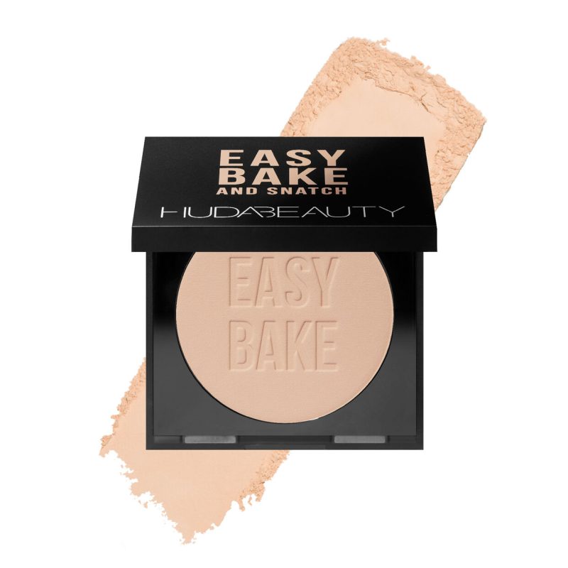 HUDA BEAUTY Easy Bake and Snatch Pressed Talc-Free Brightening and Setting Powder-SHADE CUPCAKE