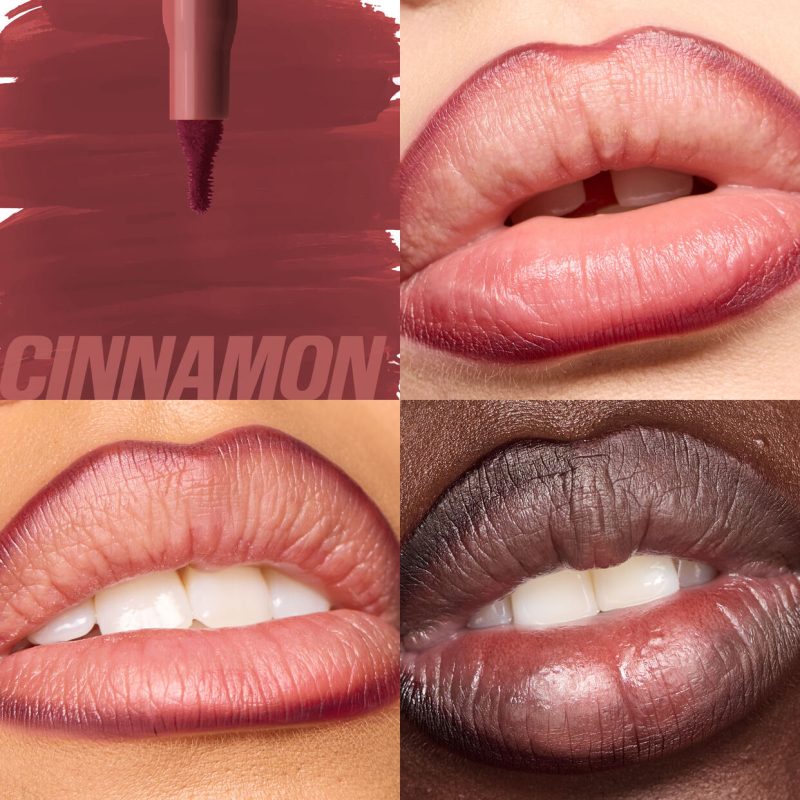 HUDA BEAUTY Lip Contour Lip Stain For 12-Hour Wear Cinnamon - Image 2