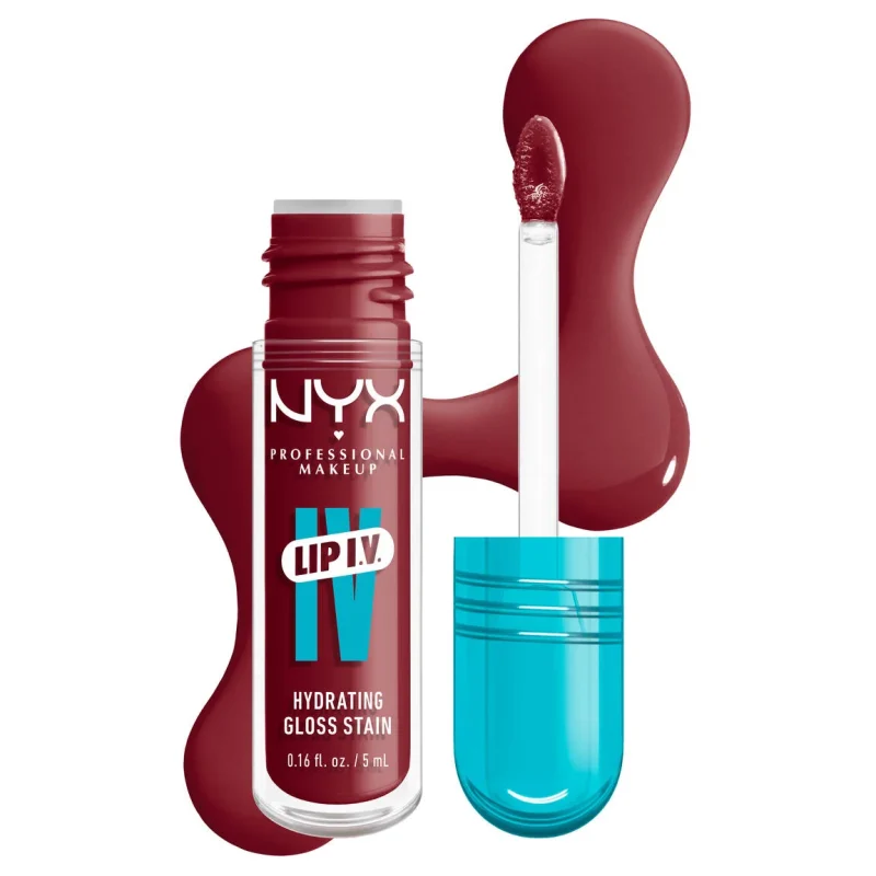 NYX Lip I.V. Hydrating Lip Gloss Stain 09 BLUSH RUSH