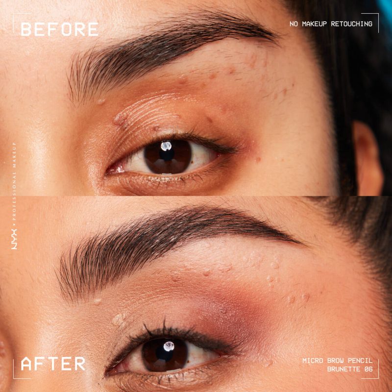 NYX Micro Brow Pencil- 06 BRUNNETE - Image 2