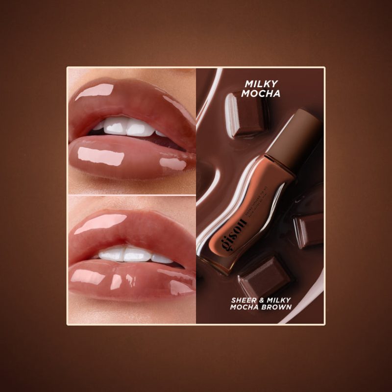 GISOU Honey Infused Lip Oil Fall Edition-MILKY MOCHA - Image 4