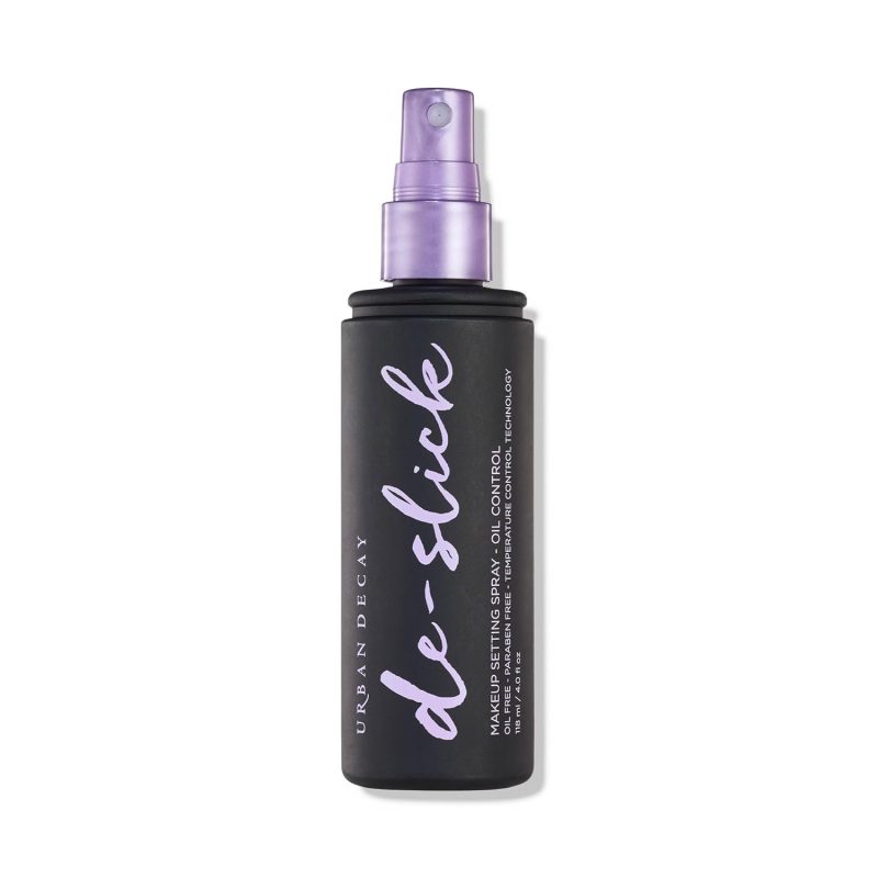 URBAN DECAY Urban Decay De-Slick Mattifying Makeup Setting Spray for Face, Waterproof, Smudge-proof, Oil & Shine Control, for Oily Combination Skin, Oil-free, Vegan, Cruelty-free-118ML