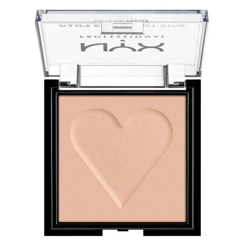 NYX Can't Stop Won't Stop Mattifying Pressed Powder Lightweight Pro Mattifying Face Powder- MEDIUM - Image 2