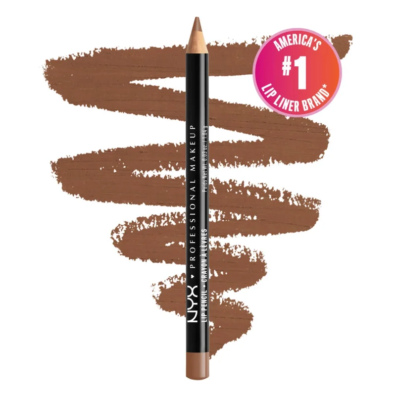 NYX Slim Lip Pencil Natural-looking long-wear lip liner-NUTMEG