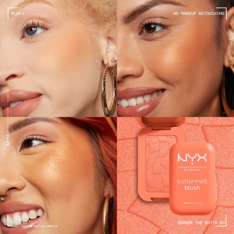 NYX Buttermelt Blush - SOONER THE BUTTA - Image 2