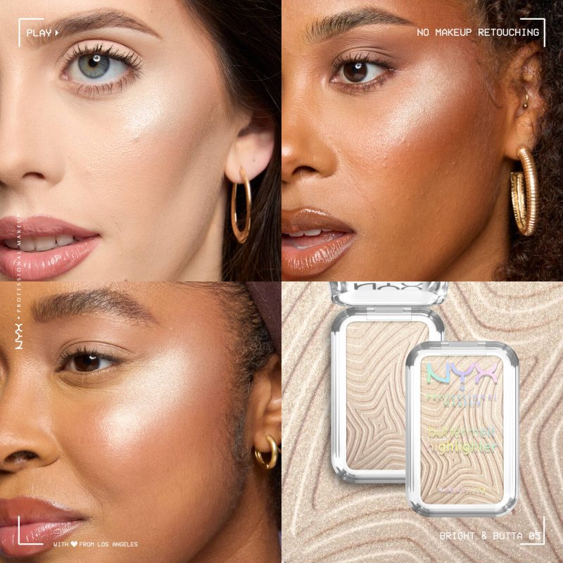BUTTERMELT HIGHLIGHTER Butter smooth glowy highlighter in eight shades-BRIGHT& BUTTA LIGHT CHAMPAGNE - Image 3