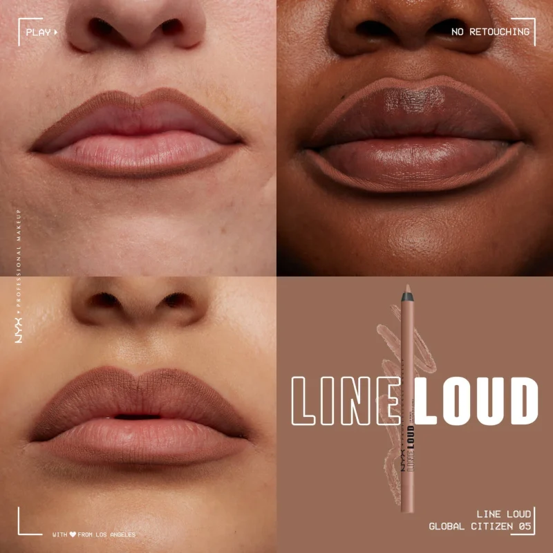 NYX Line Loud Vegan Longwear Lip Liner Infused With Jojoba Oil + Vitamin E-GLOBAL CITIZEN - Image 2