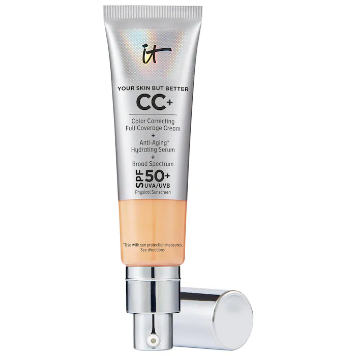 IT Cosmetics  CC+ Cream Full Coverage Color Correcting Foundation with SPF 50+