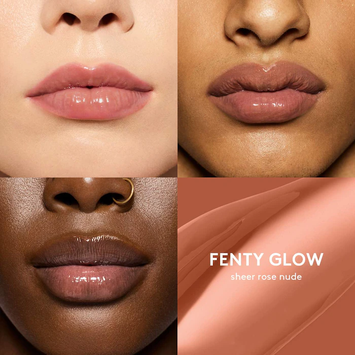 Fenty Beauty by Rihanna  Gloss Bomb Heat Universal Lip Luminizer + PlumperColor: Fenty Glow - sheer rose nude - Image 2