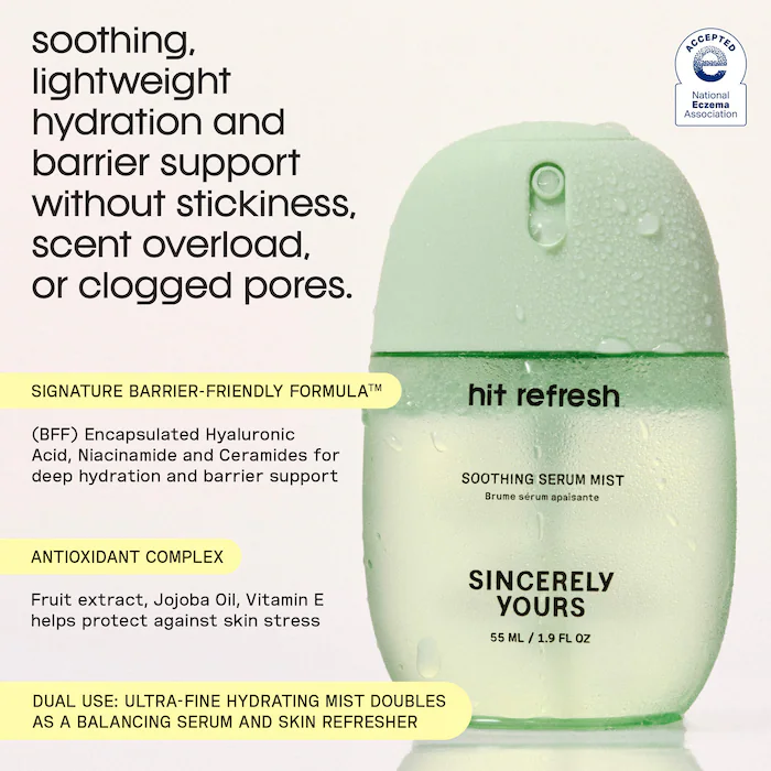Sincerely Yours  Hit Refresh Soothing and Hydrating Serum Mist with Cucumber Extract 55ML - Image 3