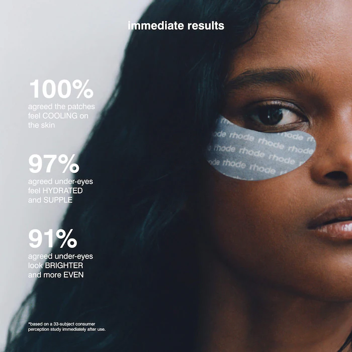 rhode  Peptide Eye Prep Depuffing Eye Patches - Image 4