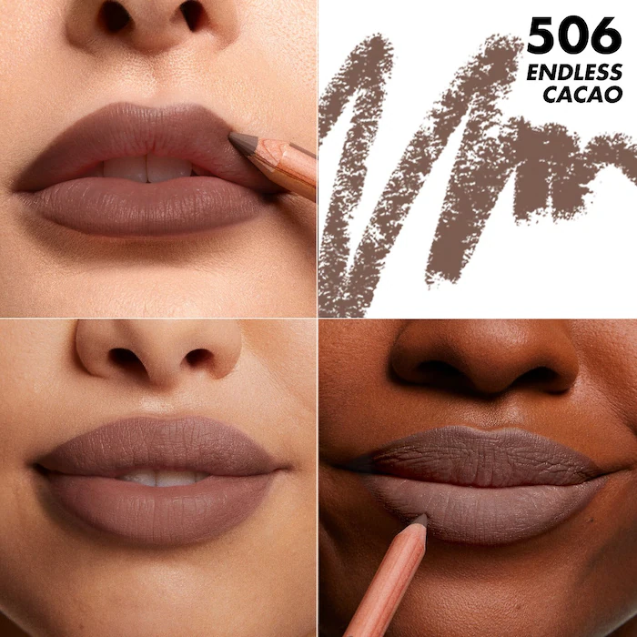 MAKE UP FOR EVER Artist Color Pencil Long-Lasting Lip Liner-Color: 506 Endless Cacao - Cool Taupe Brown - Image 2