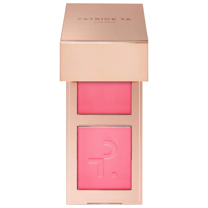 PATRICK TA Major Headlines Double-Take Crème & Powder Blush Duo Color: She's That Girl - soft pinkNew